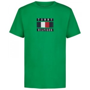 Little Boys Global Stripe Block Logo Graphic T-Shirt