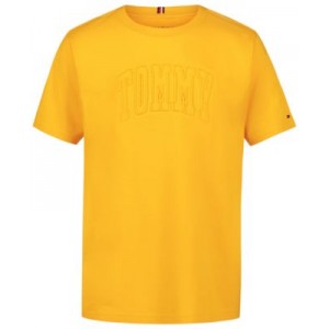 Big Boys Tonal Tufted-Chenille Logo Graphic T-Shirt