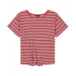 Toddler Girls Striped Tie-Front T-Shirt