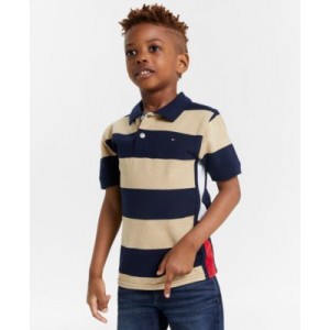 Toddler Boys Colorblocked Stripe Polo Shirt