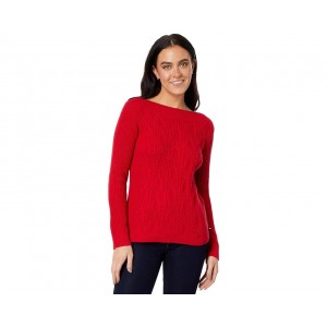 Womens Tommy Hilfiger Cate Cable Boatneck Sweater