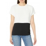 Womens Tommy Hilfiger Short Sleeve Color-Block Top