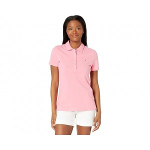 Womens Tommy Hilfiger Solid Short Sleeve Polo