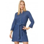 Womens Tommy Hilfiger Popover Chambray Dress with Belt