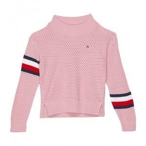 Mock Neck Sweater (Little Kids/Big Kids) Pale Primrose