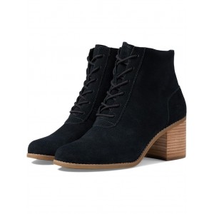 Evelyn Lace-Up Black Suede