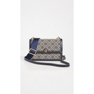 Small T Monogram Jacquard Shoulder Bag