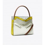 SMALL LEE RADZIWILL SNAKE EMBOSSED DOUBLE BAG