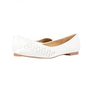 Estee Woven Off-White Woven Leather
