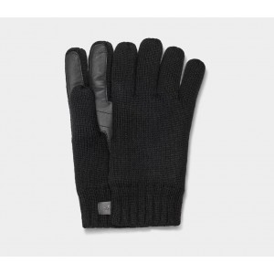 Knit Glove With Palm Patch