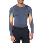 Heatgear Armour Novelty Fitted Long Sleeve Downpour Gray/After Burn