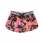 Play Up Printed Shorts (Big Kids) Black/Fluo Pink/White