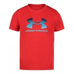 Big Logo Mesh Fade Short Sleeve Shirt (Little Kid/Big Kid) Red