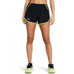Fly By Shorts Black/High-Vis Yellow/Reflective