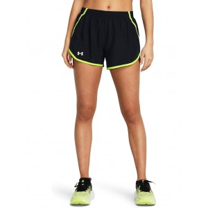Fly By Shorts Black/High-Vis Yellow/Reflective