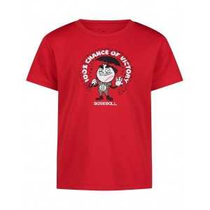 100% Chance of Victory Short Sleeve Tee (Little Kids/Big Kids) Red