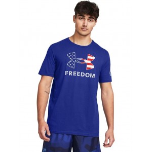 Freedom Logo T-Shirt Royal/Mod Gray