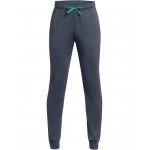 Under Armour Boys Brawler 2.0 Tricot Tapered Pants (Big Kids) Downpour Gray/Circuit Teal