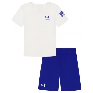 Freedom Flag Short Set (Little Kid) White