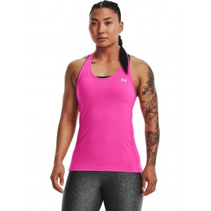 UA HeatGear Armour Racer Tank Rebel Pink/Iridescent