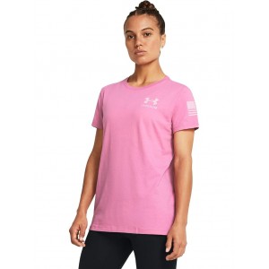 New Freedom Banner T-Shirt Pink Edge/Pink