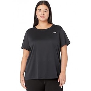 Womens Under Armour Plus Size Tech Solid Short Sleeve Crew