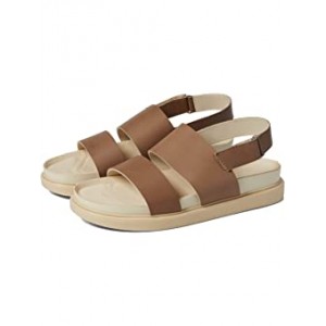 Erin Leather Double Band Strap Sandal Truffle