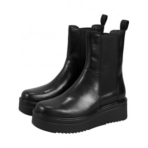 Tara Leather Boot Black