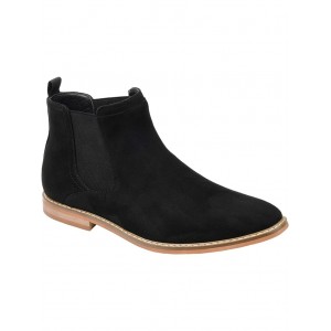 Marshall Chelsea Boot Black Faux Suede