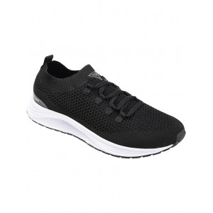 Rowe Casual Knit Walking Sneaker Black
