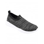 Pierce Casual Slip-On Knit Walking Sneaker Black
