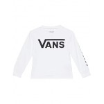 Vans Classic Checker Sun Shirt Long Sleeve (Toddler/Little Kids/Big Kids) White/Black