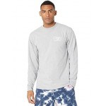 Full Patch Back Long Sleeve T-Shirt Athletic Heather/White