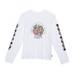 Elevated Floral Long Sleeve Best Friends Forever (Big Kids) White