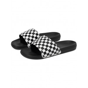 La Costa Slide-On Checkerboard True White/Black