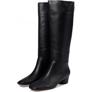 Ramona Wide Calf Boots Black Leather