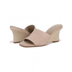 Pia Wedge Slide Sandals Taupe Clay Espadrille