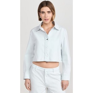 Spring Twill Cropped Shirt