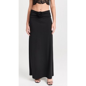 Ruched Maxi Skirt