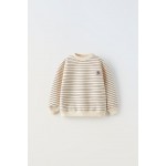 STRIPED SWEATSHIRT WITH PATCH