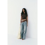 DECONSTRUCTED TRF WIDE LEG JEANS WITH A MID WAIST