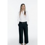 BELTED STRAIGHT LEG PANTS