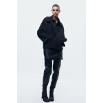 WOOL BLEND SHORT COAT ZW COLLECTION