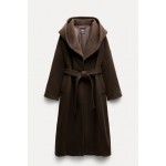 MANTECO WOOL HOODED COAT ZW COLLECTION