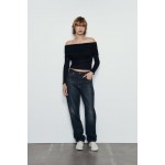 RUCHED SEMI-SHEER COTTON TOP