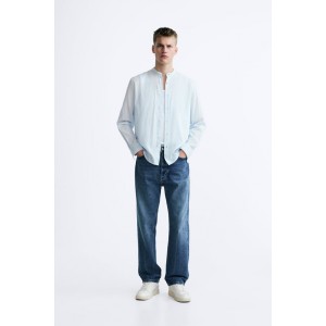 WRINKLE-LOOK COTTON SHIRT