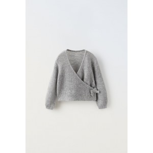 WRAP FRONT KNIT CARDIGAN