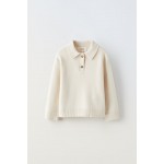 KNIT POLO SWEATER