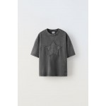 WASHED STAR PATCH T-SHIRT
