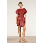 DRAPED LEATHER DRESS LIMITED EDITION